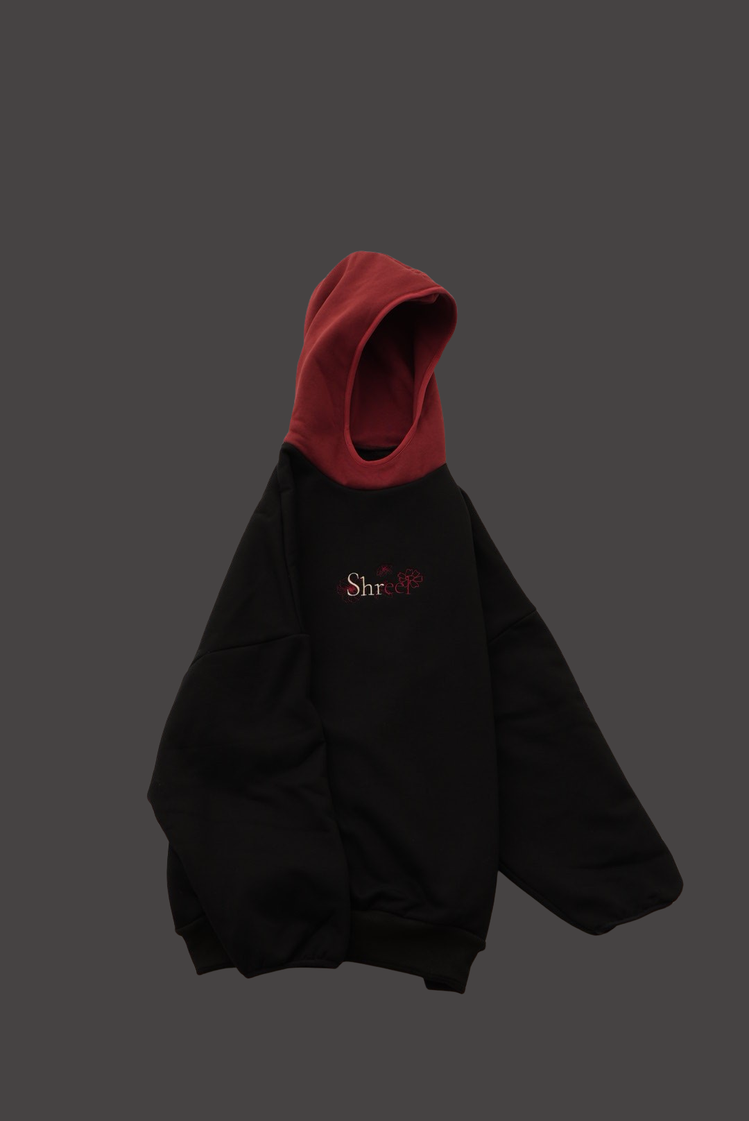 Shreel mixed color Hoodie/Black
