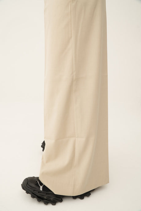 Shreel Draped Trousers / Sand Beige