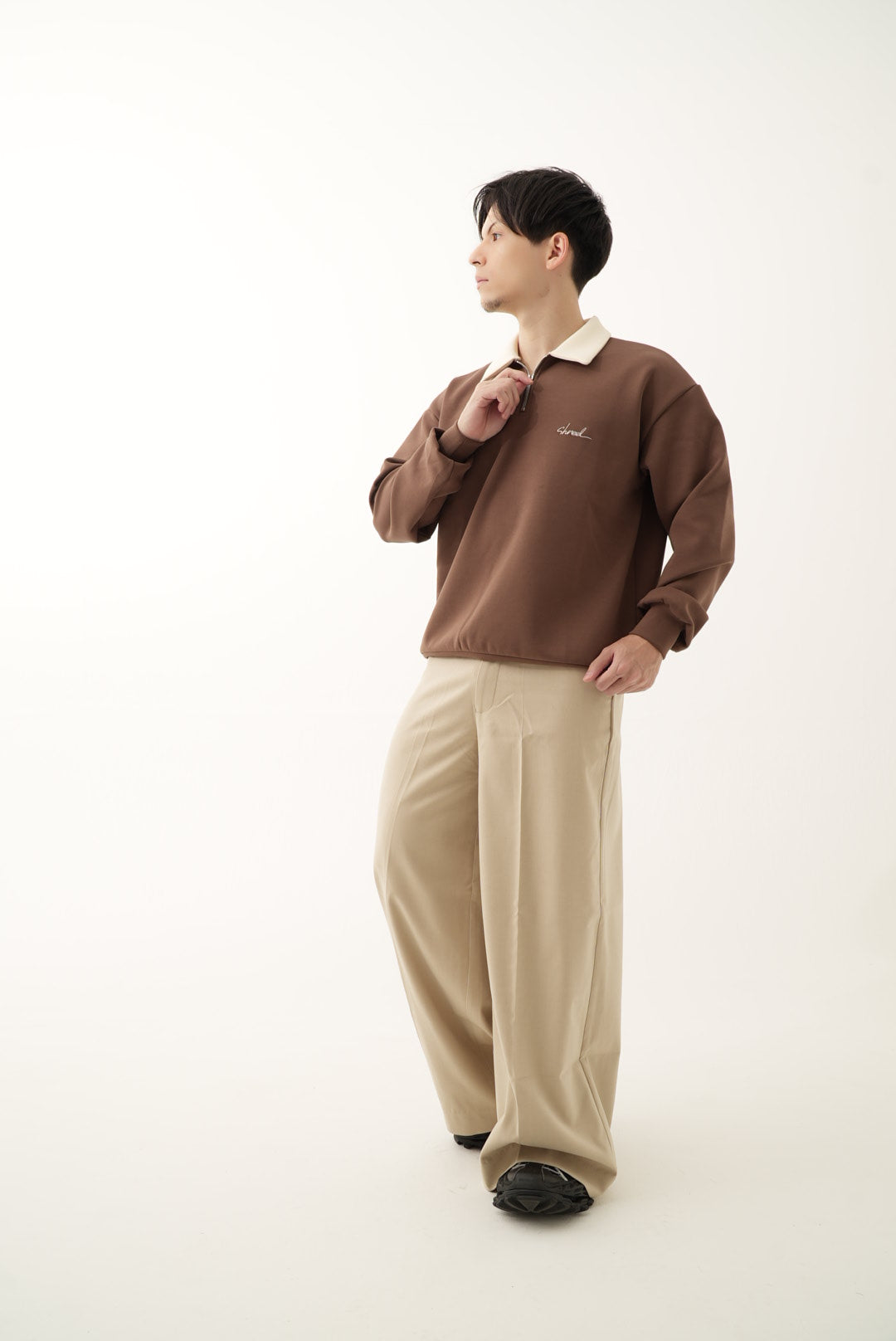 Relax Rugby Shirt / brown