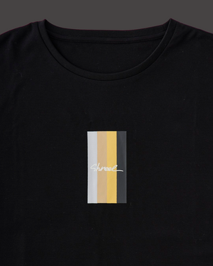 Shreel Pale Blue Accent Tee / Black