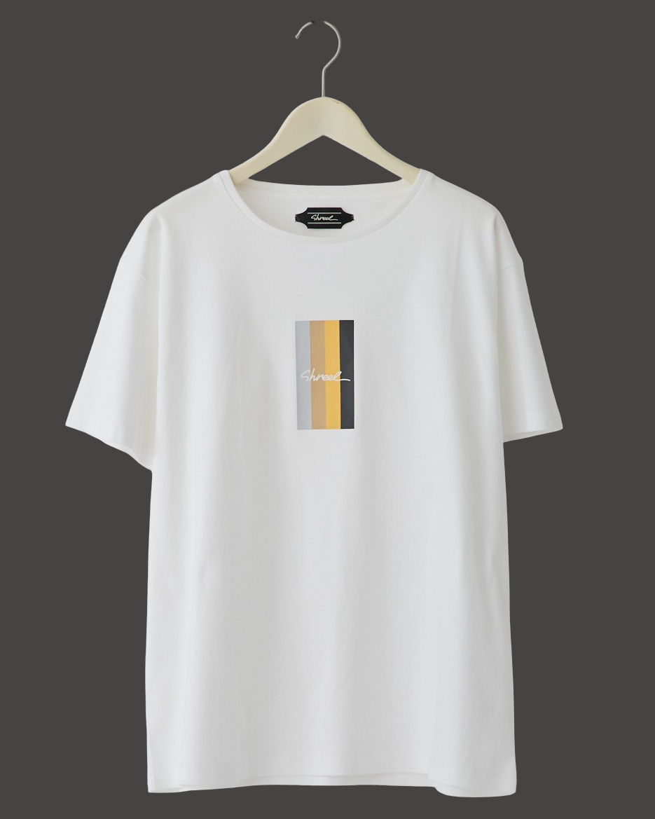 Shreel Pale Blue Accent Tee