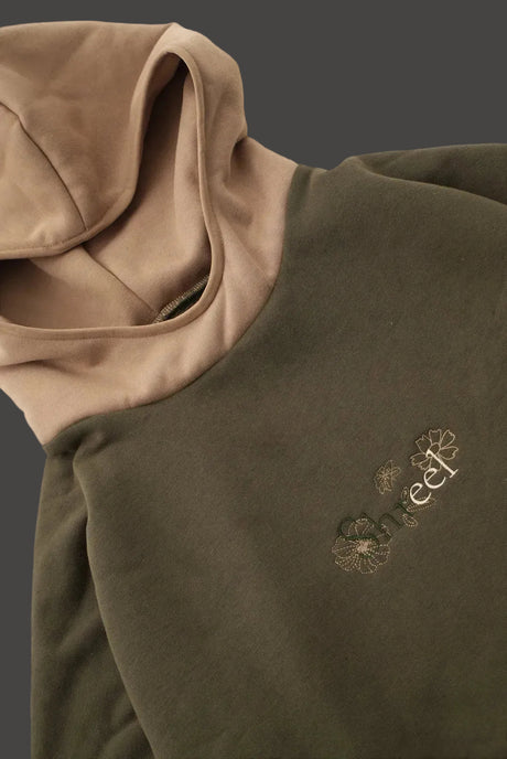 Shreel mixed color Hoodie/Green
