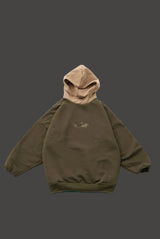 Shreel mixed color Hoodie/Green