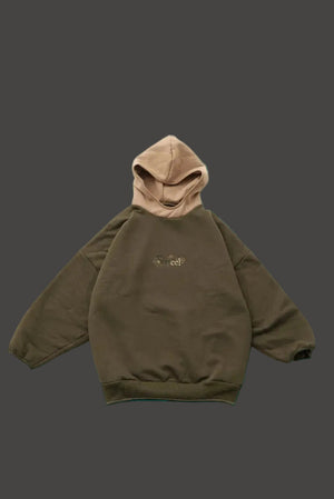 Shreel mixed color Hoodie/Green