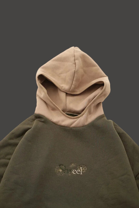 Shreel mixed color Hoodie/Green