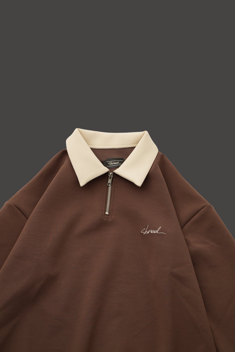 Relax Rugby Shirt / brown