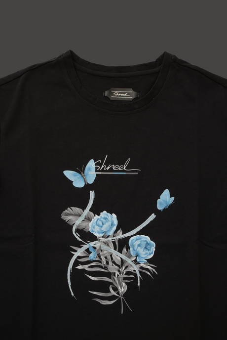 Shreel Butterfly effect tee / blue