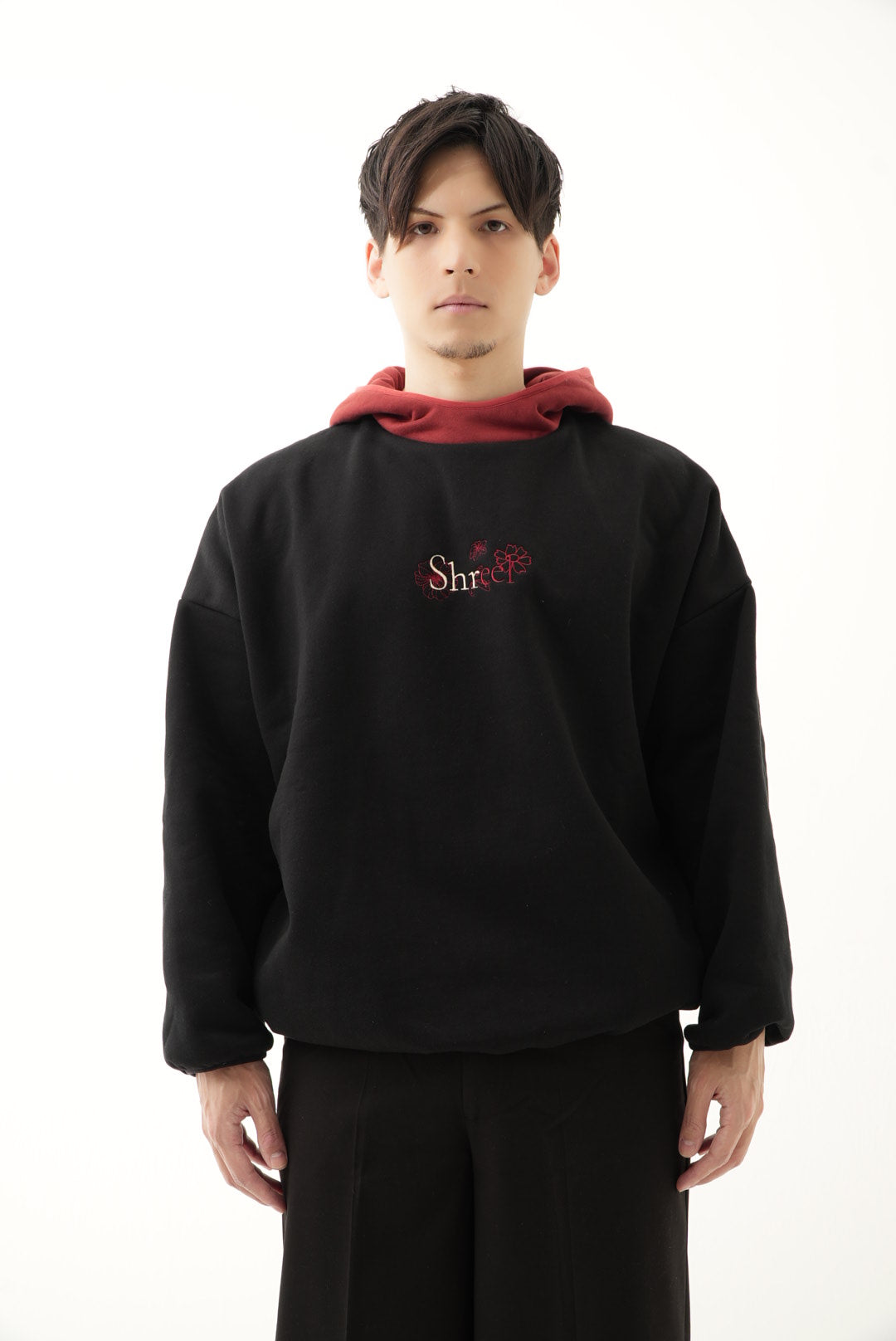 Shreel mixed color Hoodie/Black