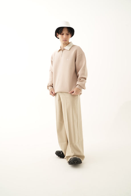 Relax Rugby Shirt / beige Pink