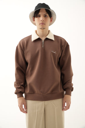 Relax Rugby Shirt / brown