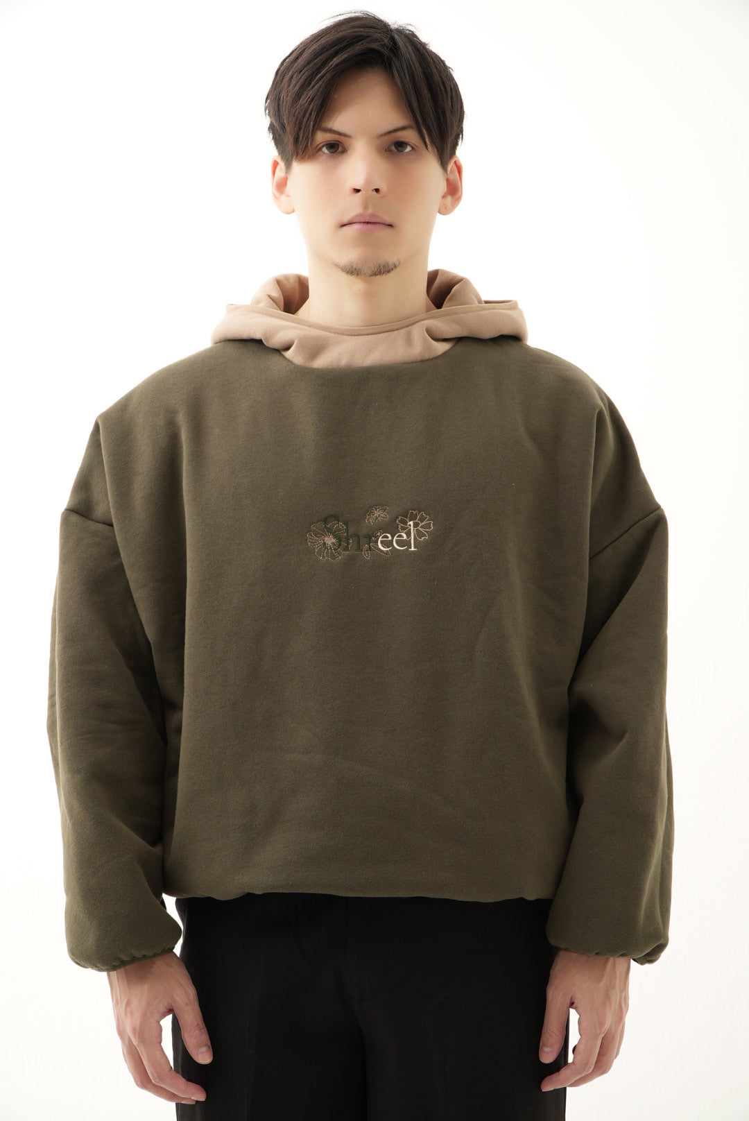 Shreel mixed color Hoodie/Green