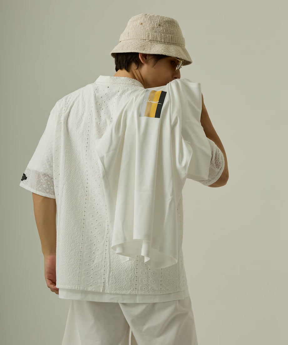 Shreel Pale Blue Accent Tee