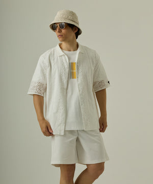 Shreel Pale Blue Accent Tee